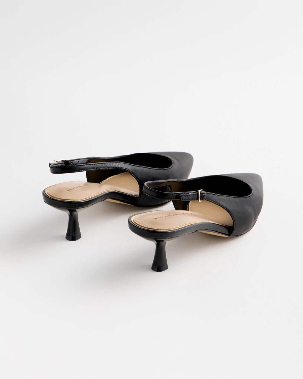 Leather Slingback Kitten Heel | White House Black Market